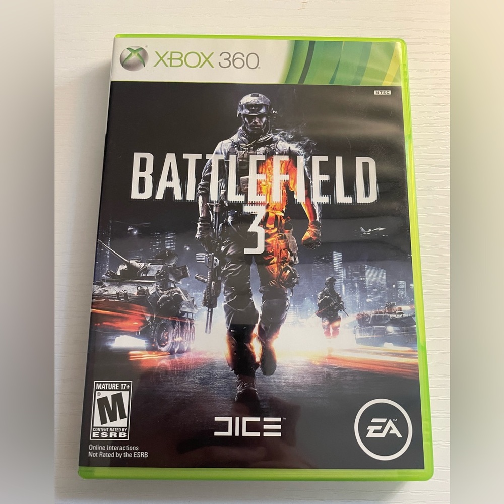 Xbox 360 battlefield 3 video game